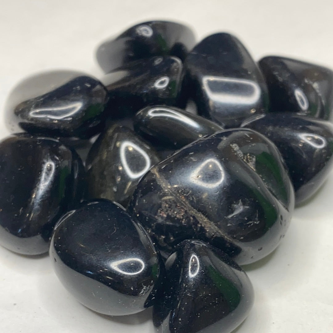 Black Tourmaline Tumbled Pocket Stone