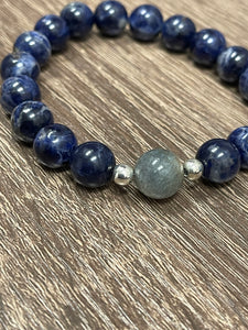 Sodalite and Labradorite Stackable 10mm