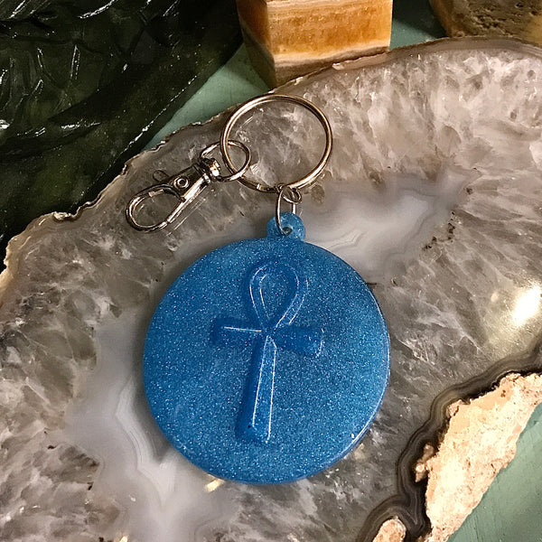 Ankh Resin Keychains