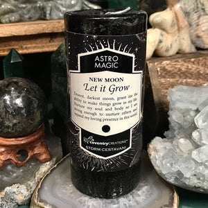 Astro Magic New Moon - Let it Grow Candle, 5 Inches Tall