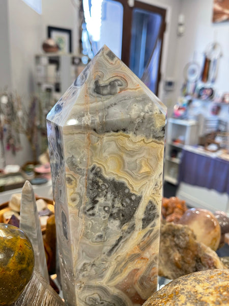 Large Crazy Lace Agate Tower | 2 kilo