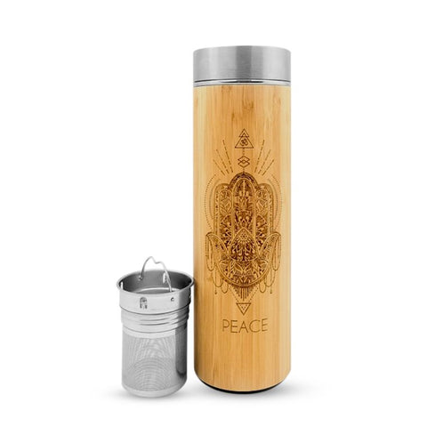 16.9oz PEACE Bamboo Water Bottle