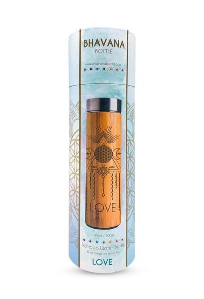 16.9oz LOVE Bamboo Water Bottle