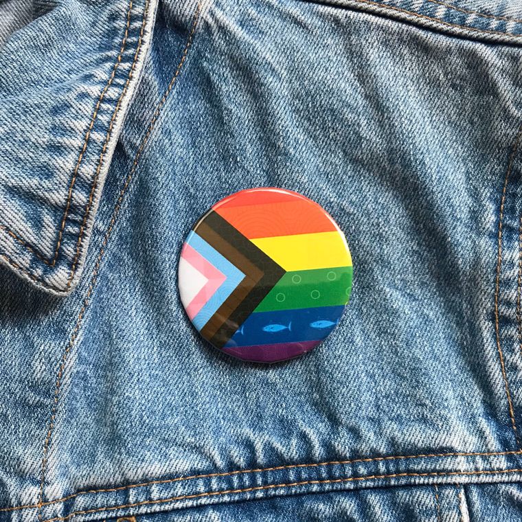 Inclusive Pride Flag Button