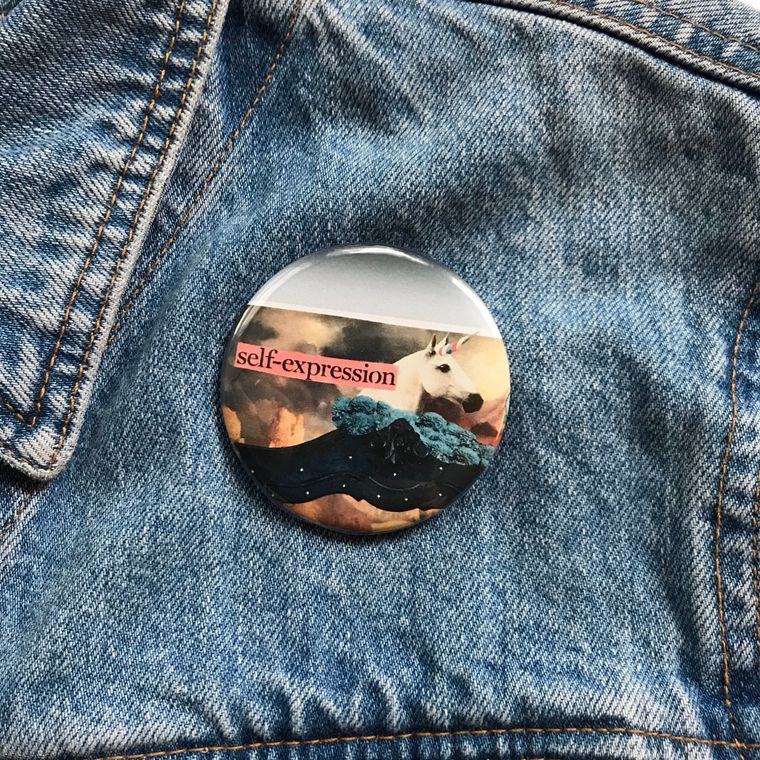 Self-Expression Unicorn Trans Pin