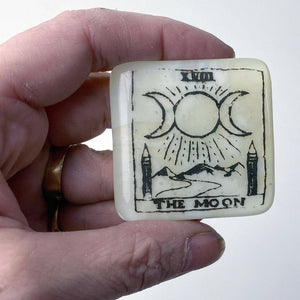 Tarot Card Fused Glass Magnet