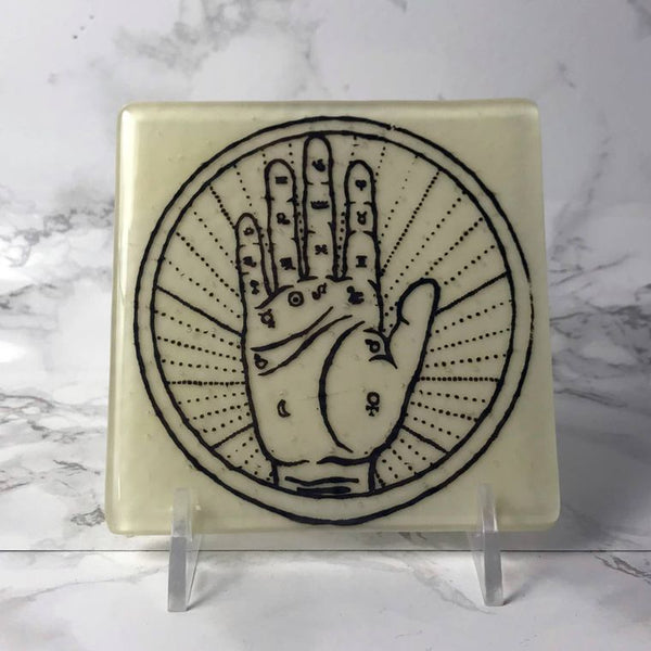 Witchy Palm Reading Single Coaster