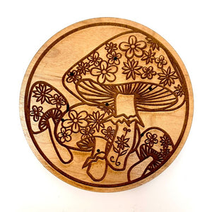 Incense Holder - Vintage Mushroom Retro Shroom Art Design