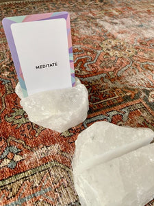 Large Quartz Stone Card Holders