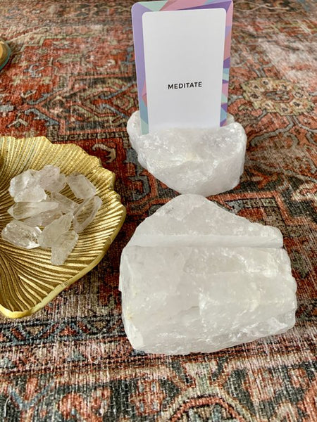 Large Quartz Stone Card Holders