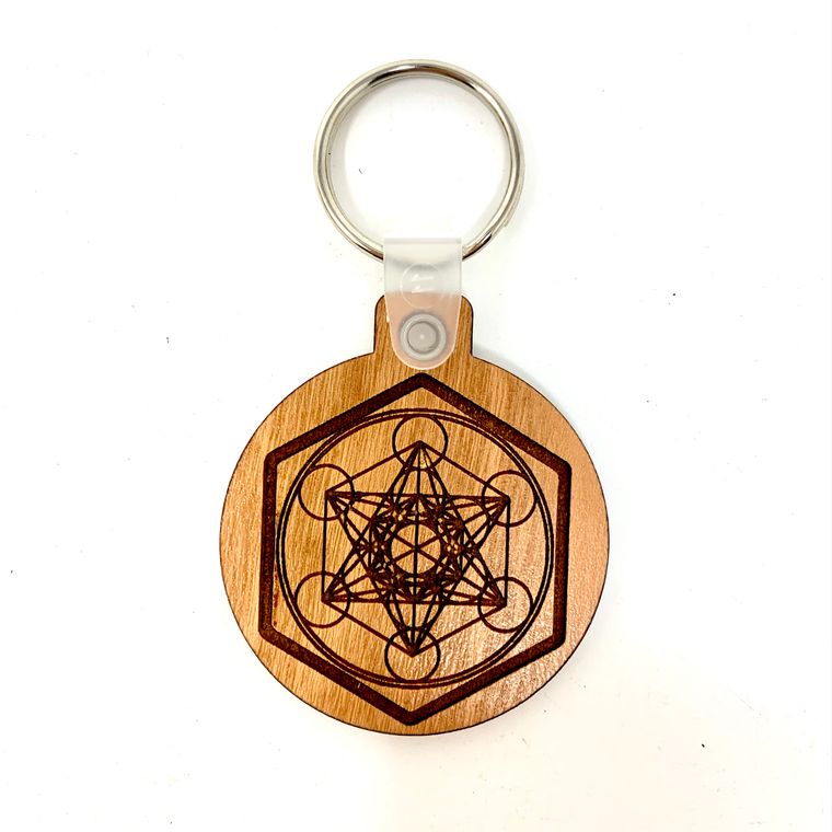 KEYCHAIN - Sacred Geometry - Metatron's Cube Key Chain