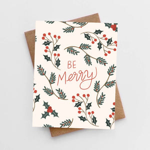 Be Merry Holiday card