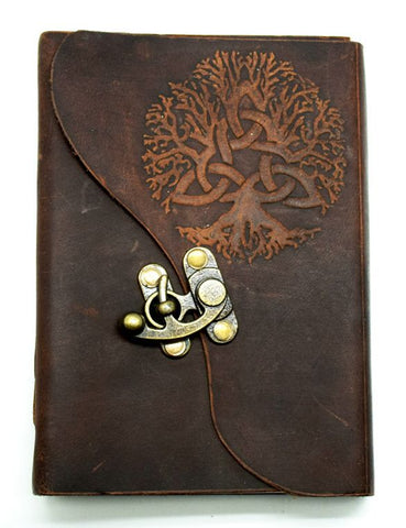 Tree of Life Embossed Journal Soft Leather