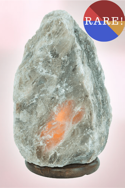 Gray Himalayan Salt Rock Lamp (6-8 Lbs) - Crystal Salt