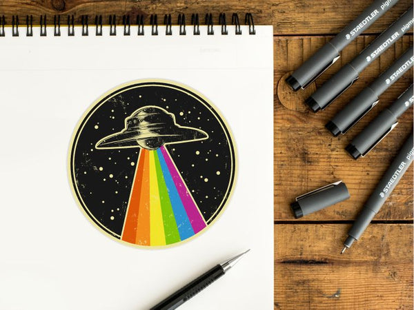 Queer UFO Sticker - Bestseller - LGBT 3" Vinyl Sticker