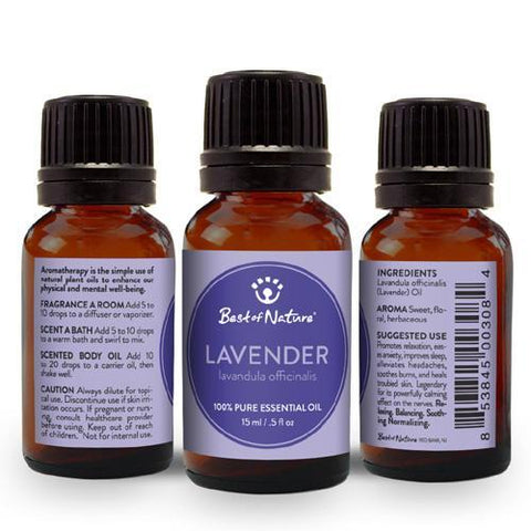 Lavender Essential Oil 0.5 oz /15ml/ by Best of Nature