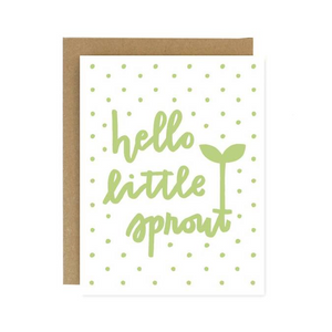 Hello Little Sprout Blank Card