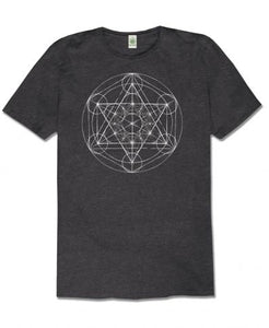 Metatron's Cube Organic Men's Short Sleeve T-Shirt