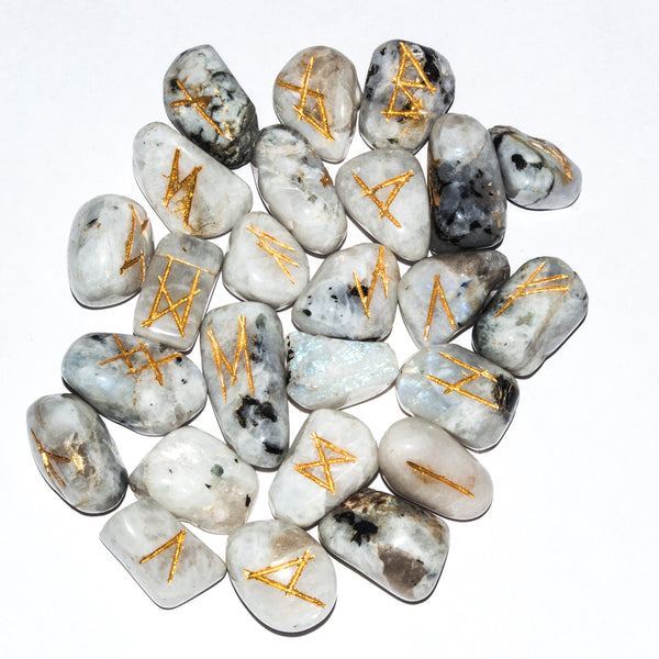 Rainbow Moonstone Runes | Individual