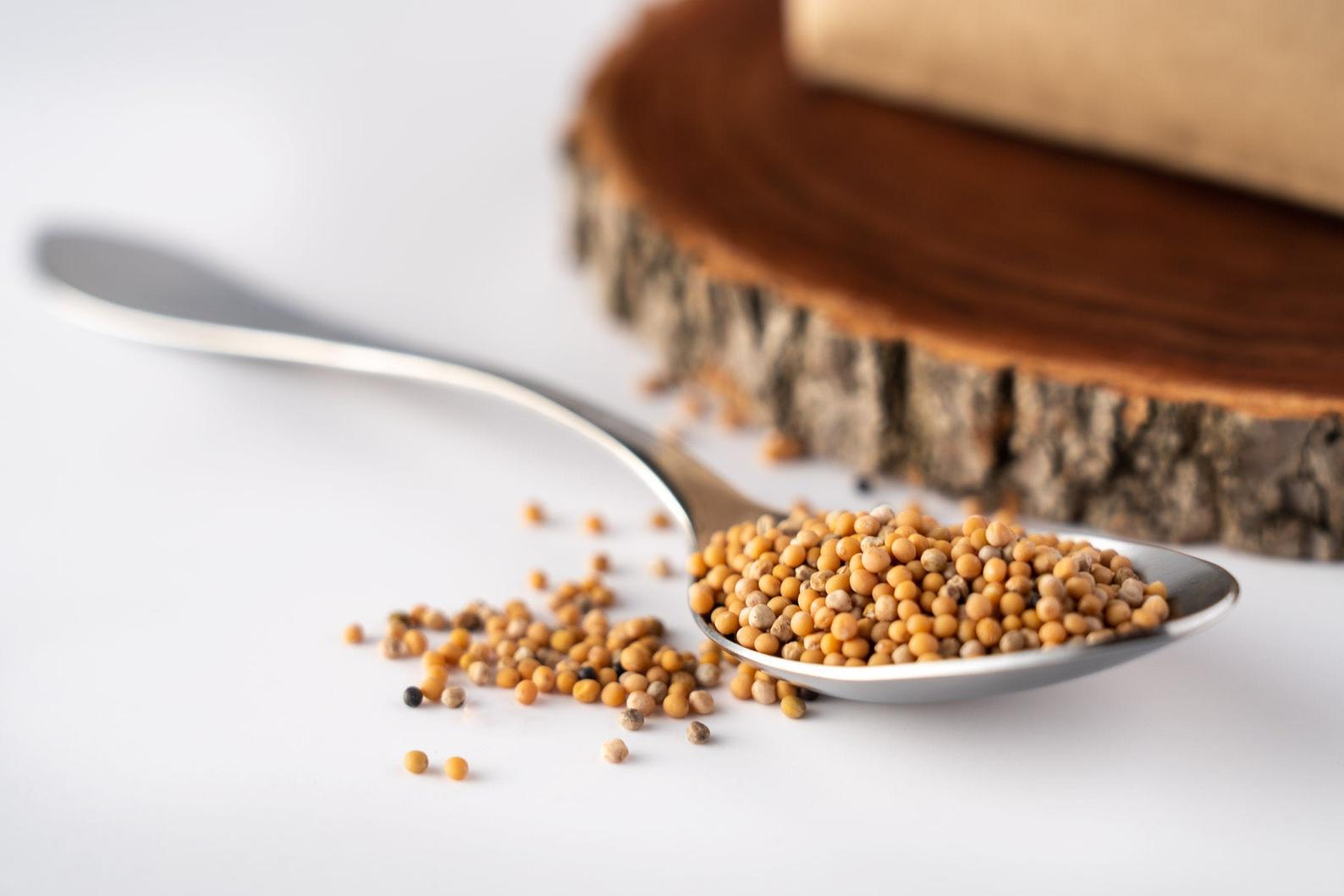 Yellow Mustard Seeds Whole (Sinapsis Alba) 1/2 Oz – www