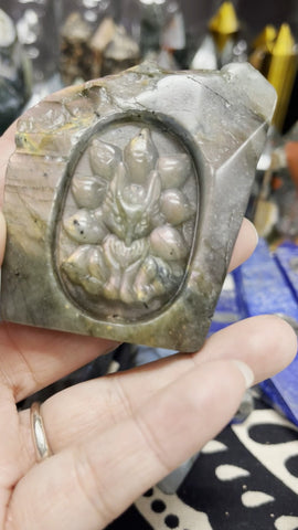 Labradorite Slab Carving