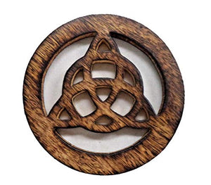 Wooden Triquetra 12 inch Wall Hanging
