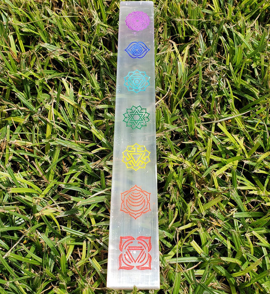 Chakra Selenite Charging Plate