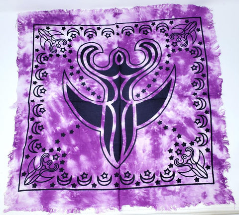 Purple Goddess 18x18 inch Altar Cloth